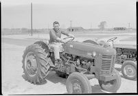 Man on tractor